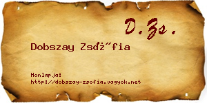 Dobszay Zsófia névjegykártya
